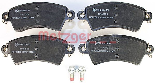 METZGER Комплект тормозных колодок, дисковый тормоз 1170499
