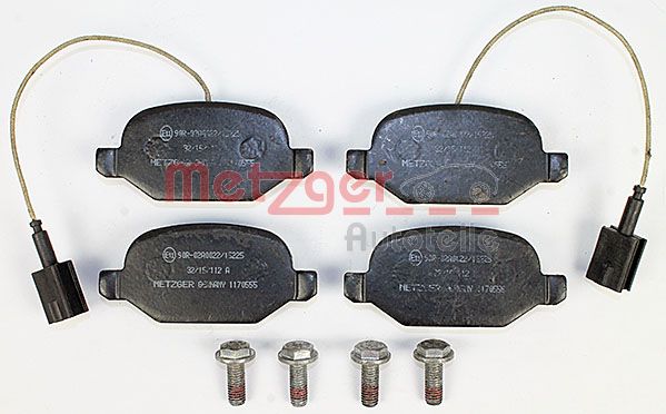 METZGER Комплект тормозных колодок, дисковый тормоз 1170555