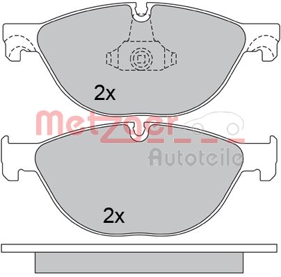 METZGER Комплект тормозных колодок, дисковый тормоз 1170564