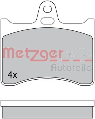 METZGER Комплект тормозных колодок, дисковый тормоз 1170567