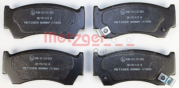 METZGER Комплект тормозных колодок, дисковый тормоз 1170580