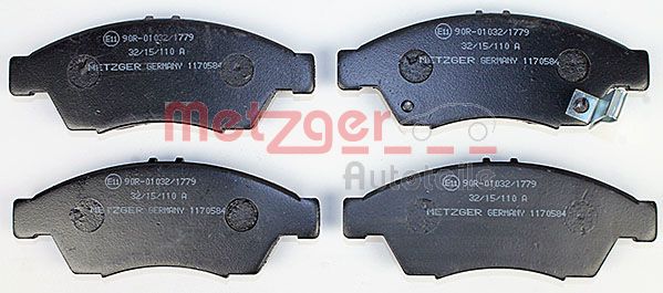 METZGER Комплект тормозных колодок, дисковый тормоз 1170584