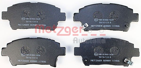 METZGER Комплект тормозных колодок, дисковый тормоз 1170586