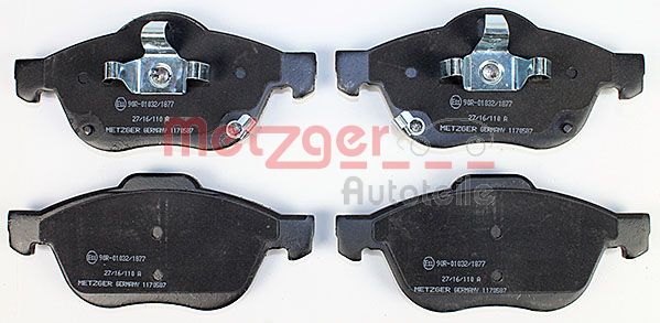 METZGER Комплект тормозных колодок, дисковый тормоз 1170587