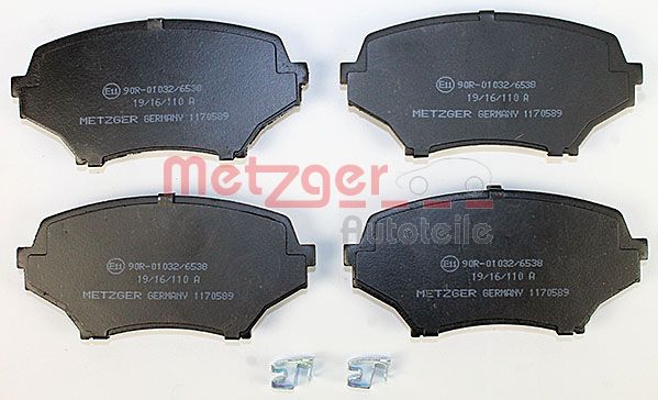 METZGER Комплект тормозных колодок, дисковый тормоз 1170589