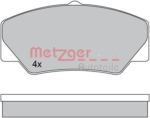 METZGER Bremžu uzliku kompl., Disku bremzes 1170599