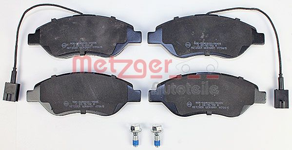 METZGER Комплект тормозных колодок, дисковый тормоз 1170615