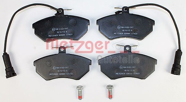METZGER Комплект тормозных колодок, дисковый тормоз 1170623