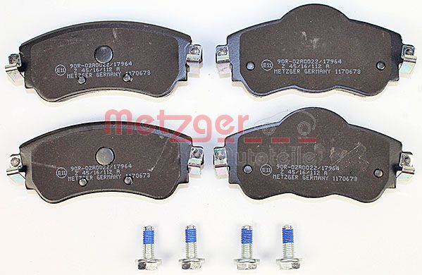 METZGER Комплект тормозных колодок, дисковый тормоз 1170673