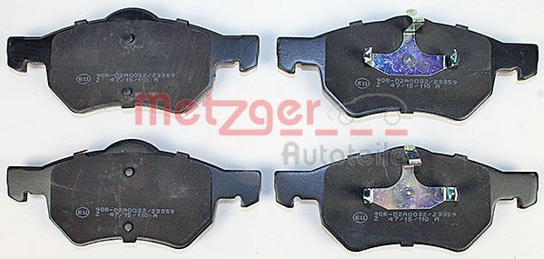 METZGER Комплект тормозных колодок, дисковый тормоз 1170756