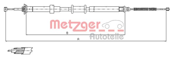 METZGER Trose, Stāvbremžu sistēma 12.0702