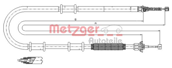 METZGER Trose, Stāvbremžu sistēma 12.0707