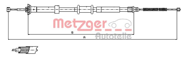 METZGER Trose, Stāvbremžu sistēma 12.0764