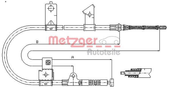 METZGER Trose, Stāvbremžu sistēma 17.0001