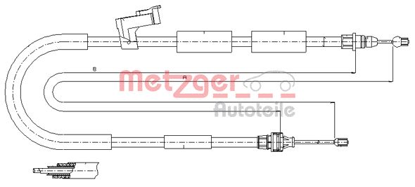 METZGER Trose, Stāvbremžu sistēma 17.0685