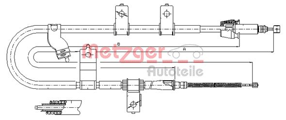 METZGER Trose, Stāvbremžu sistēma 17.2565