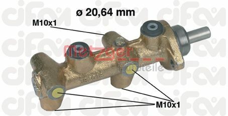 METZGER Galvenais bremžu cilindrs 202-040