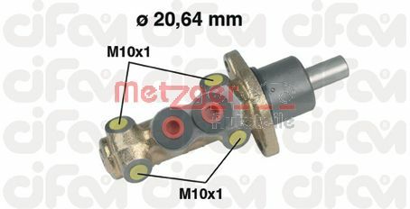 METZGER Galvenais bremžu cilindrs 202-142