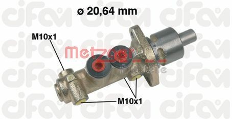 METZGER Galvenais bremžu cilindrs 202-149
