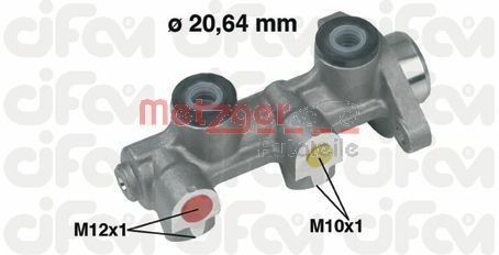 METZGER Galvenais bremžu cilindrs 202-190