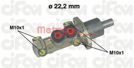 METZGER Galvenais bremžu cilindrs 202-198