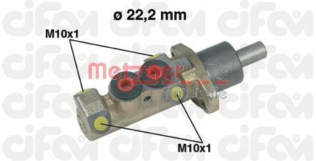 METZGER Galvenais bremžu cilindrs 202-228