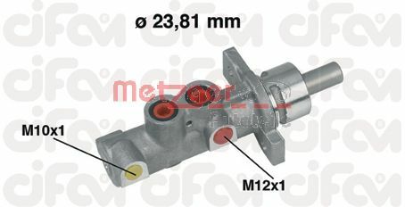 METZGER Galvenais bremžu cilindrs 202-358