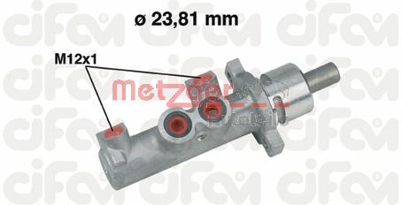 METZGER Galvenais bremžu cilindrs 202-366