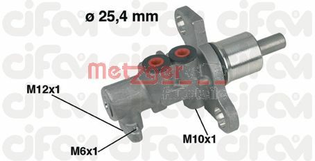 METZGER Главный тормозной цилиндр 202-368