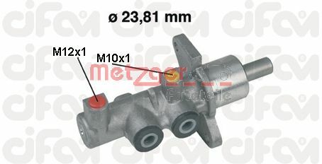 METZGER Galvenais bremžu cilindrs 202-379
