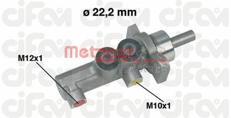 METZGER Galvenais bremžu cilindrs 202-381