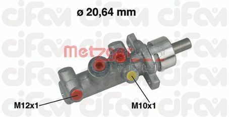 METZGER Galvenais bremžu cilindrs 202-416