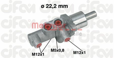 METZGER Galvenais bremžu cilindrs 202-436