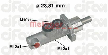 METZGER Galvenais bremžu cilindrs 202-441
