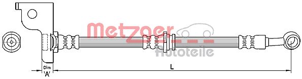 METZGER Тормозной шланг 4110139