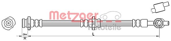 METZGER Тормозной шланг 4110387