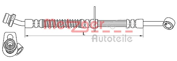 METZGER Тормозной шланг 4110555