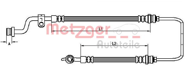 METZGER Bremžu šļūtene 4110733