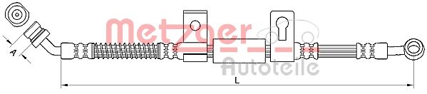 METZGER Тормозной шланг 4110830