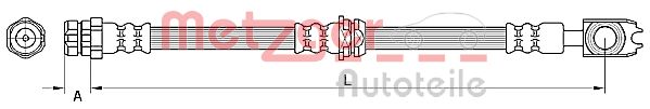 METZGER Тормозной шланг 4110887