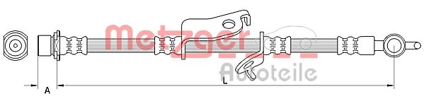 METZGER Тормозной шланг 4110983