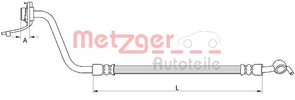 METZGER Тормозной шланг 4111056