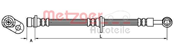 METZGER Тормозной шланг 4115191