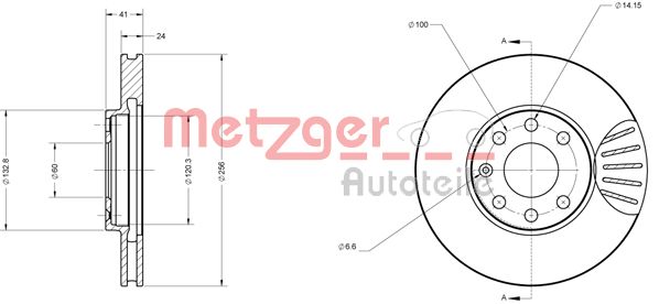 METZGER Тормозной диск 6110031