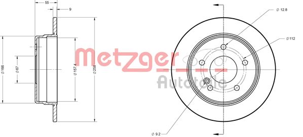 METZGER Тормозной диск 6110064