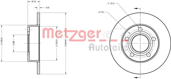 METZGER Тормозной диск 6110168