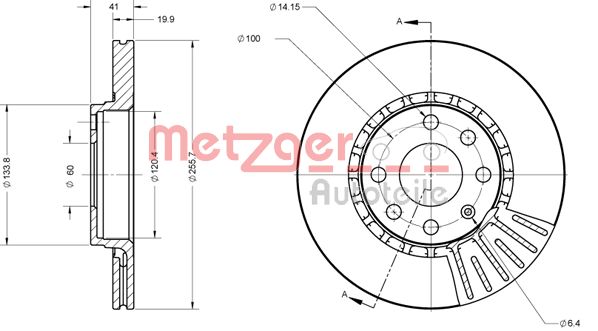METZGER Bremžu diski 6110336