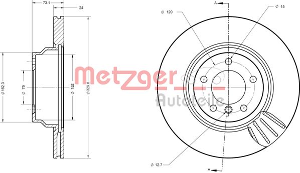 METZGER Bremžu diski 6110401