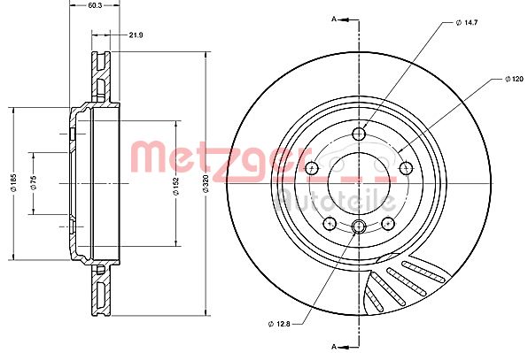 METZGER Bremžu diski 6110435