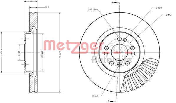 METZGER Bremžu diski 6110517